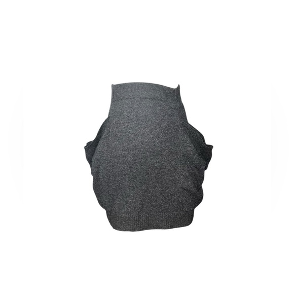 THEORY Gray  Mini Sesi Cashmere Skirt with Side Pockets in Sz Small - Picture 1 of 8